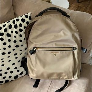 Michael Kors backpack. Black and gold hardware